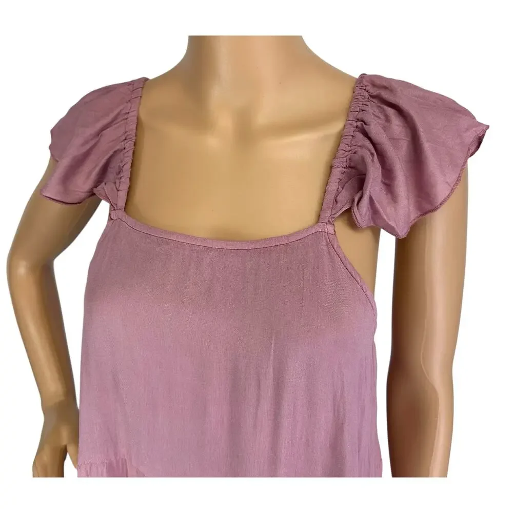 NWT Raviya Ombré Maxi Coverup Dress in Mauve Ombre Beachwear Size S